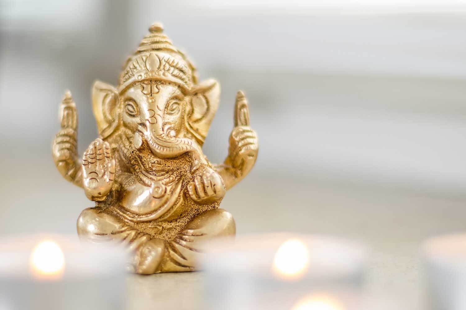 Ganesha im Massageraum